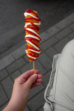 Fried Corn Dog Street Snack