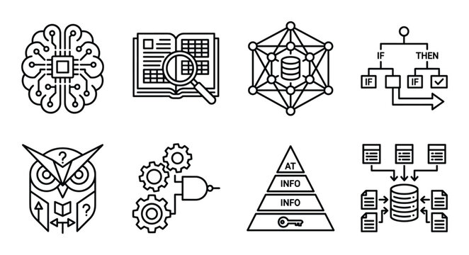 Artificial intelligence brain abstract network data analysis concept mind learning machine.