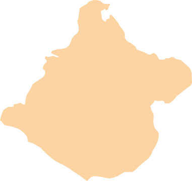 Tacna Peru map administrative department transparent illustration