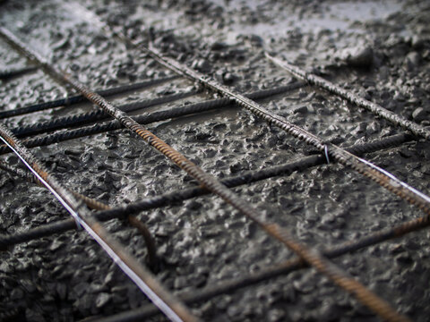 Reinforced Concrete Slab Close Up