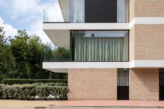 balconies of apartment building
