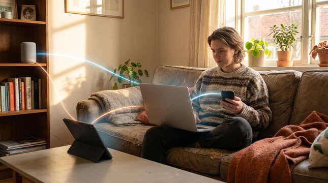 The interconnected digital lifestyle where multiple devices and platforms work together seamlessly.