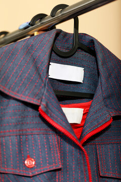 jacket display on a hanger