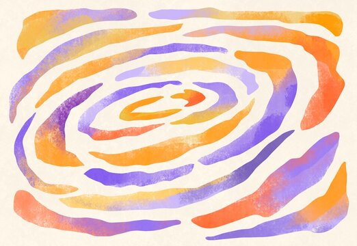 fantasy background with clouds flowing towards the center