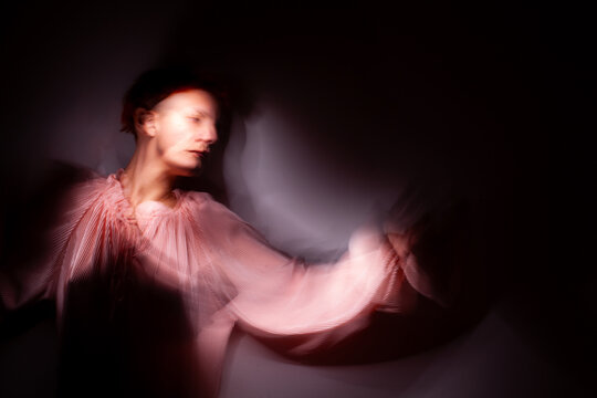 Light painting portrait 