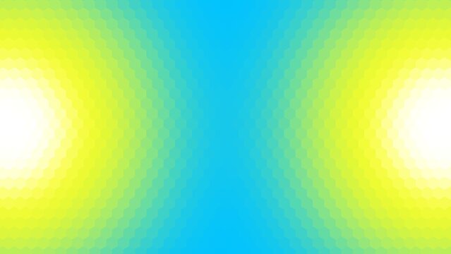 background design with light blue and light green gradient hexagon pattern surface. gradient with a semicircular shape on the bottom side of the background