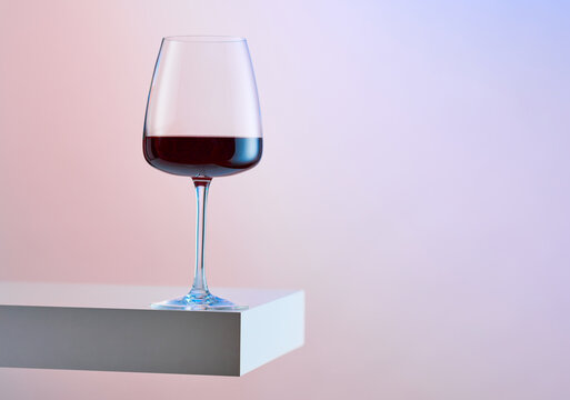 A Glass of Red Wine on Levitated Surface 