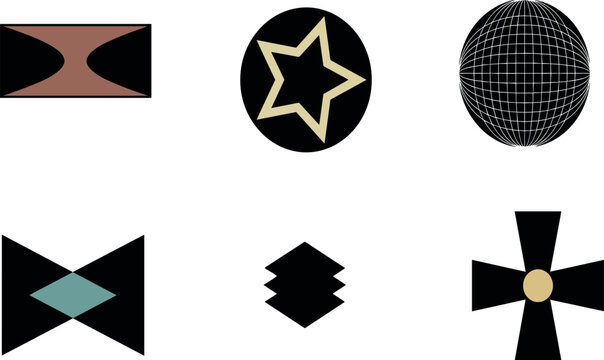 Geometric shapes and topological structures in visual representation