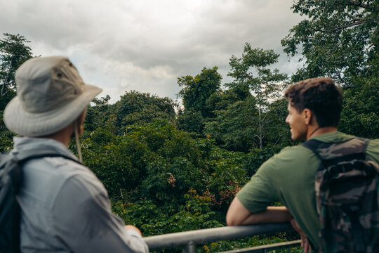 People observing nature