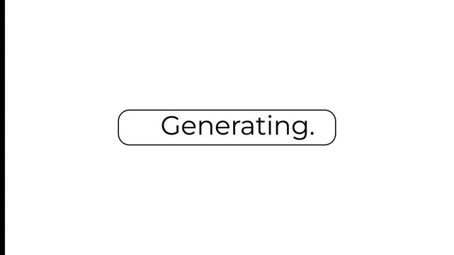 simple generating text loader animation ui ux progress indicator.