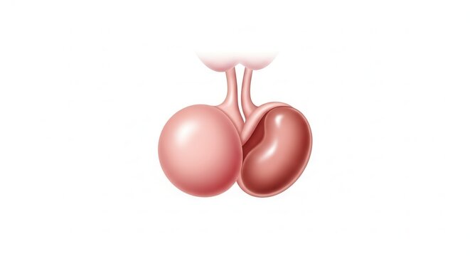 Detailed anatomical illustration of the human male reproductive system gonads and associated