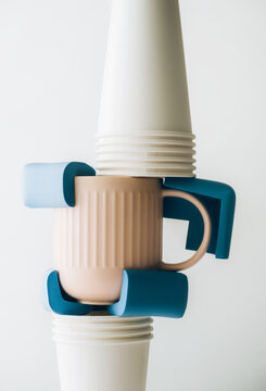 Stylish arrangement of random items