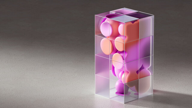 AI Data Model Inside Transparent Modular Cube