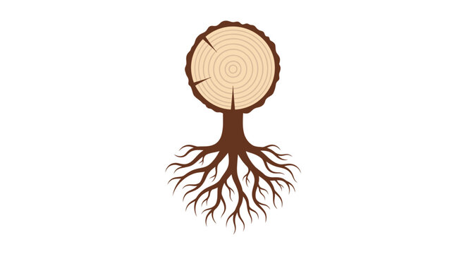 Tree Stump with Roots.