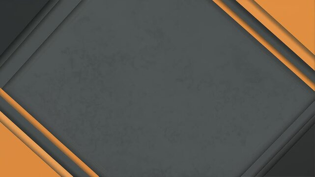 Modern diagonal layered architecture background. Corporate grey and orange geometric structure, professional keynote transition, minimalist business motion graphic.