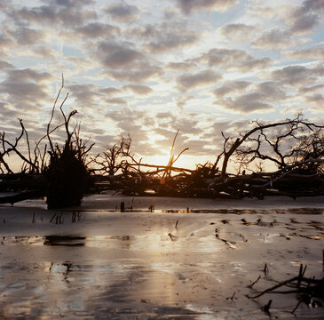 Sunset at Boneyard Becah