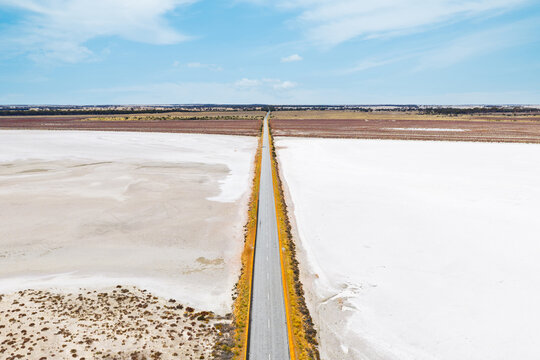 Dry Salt Pans Outback Australia