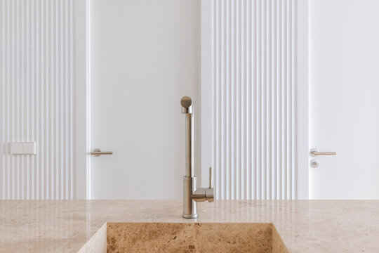 Minimalist Kitchen Faucet Detail