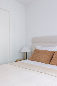 Minimal Neutral Bedroom Detail