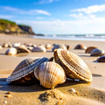 shells on the beach