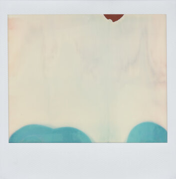 Minimalist abstract texture of a defective instant photo frame