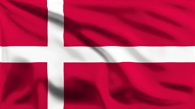 Denmark flag loop animation