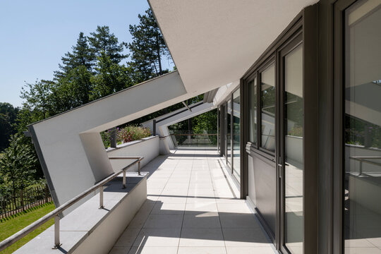 terrace and sliding door