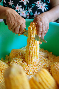 Fresh Corn Preparation