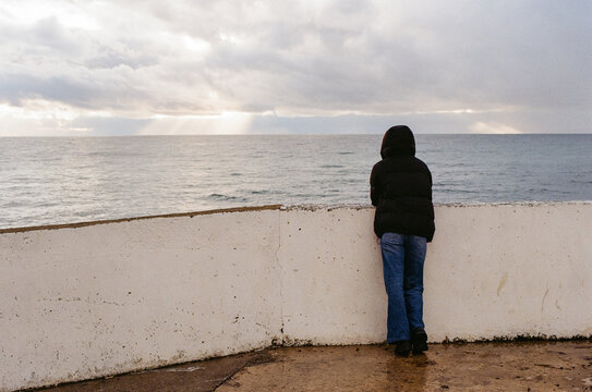 Bad weather on the seashore