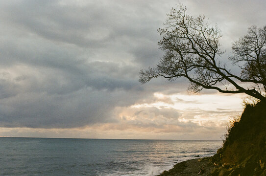 Bad weather on the seashore