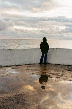 Bad weather on the seashore