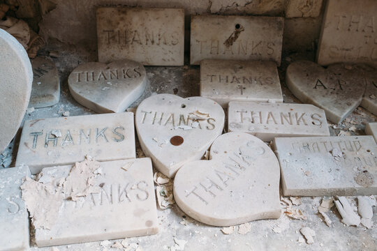 Votive offering Thank You Messages St Roch Chapel, New Orleans