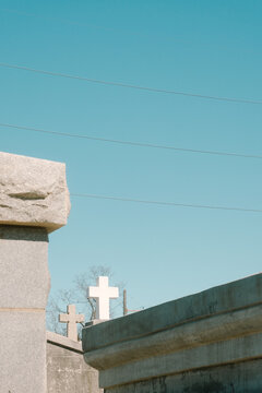 Cross in St Roch Cemetery New Orleans