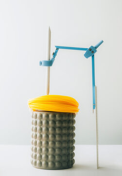 unusually  arranged everyday items