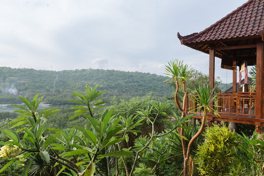 Tropical Hillside Villa Overlooking Lush River Valley
