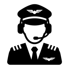 Icon pilot vector illustration  © Desi
