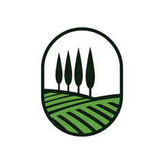 farm logo vector icon illustration © Abdul