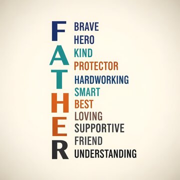 Happy father's day celebrating dads brave heroic kind and supportive