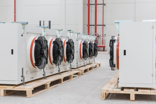  Industrial cooling fans and compressors