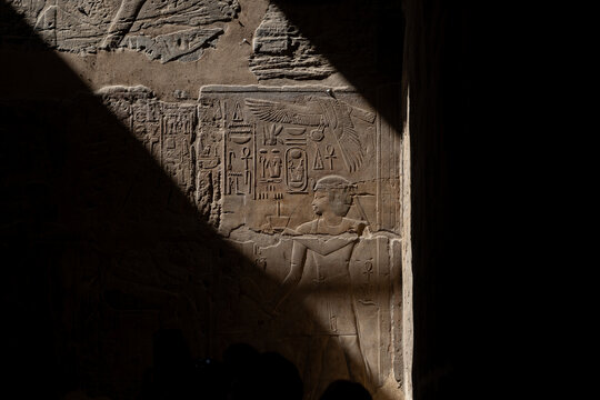 Carvings at Karnak Temple, Luxor, Egypt