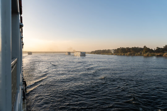 Cruise on the River Nile at Sunset Egypt