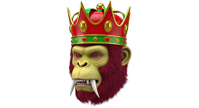 Monkey King with Red and Gold Crown