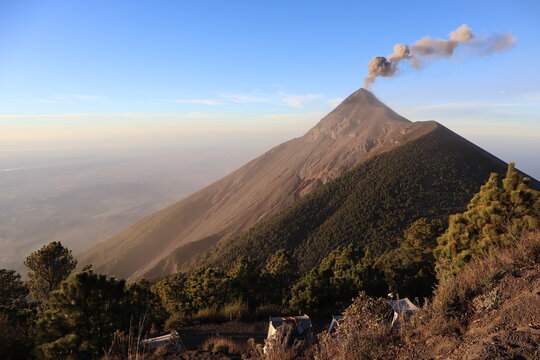 Volcano base camp