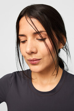 Young hispanic woman practicing wellness and healthy lifestyle