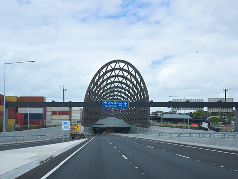 New Road Entrance to Avalon Airport at West Gate Tunnel