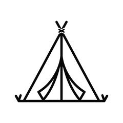 Tipi Shelter Icon Adventure Concept © OrchiDesign