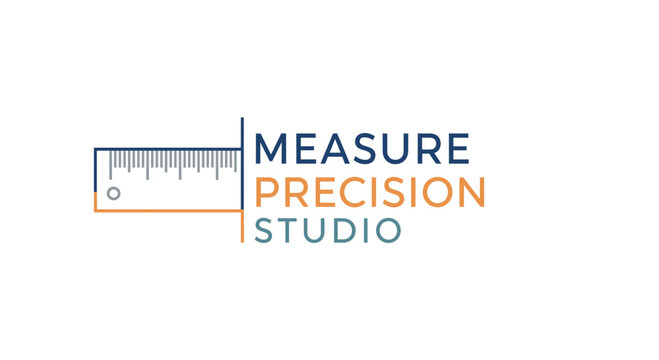 Ruler Precision Measurement Studio Logo.