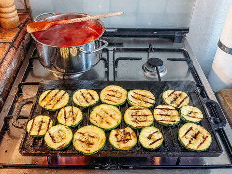 Preparing Parmigiana