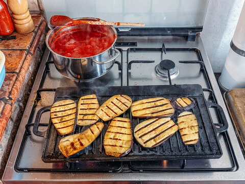 Preparing Parmigiana