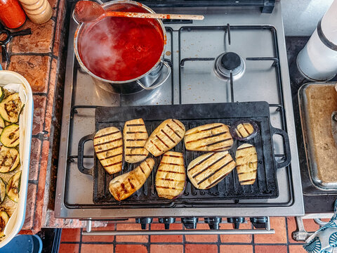 Preparing Parmigiana